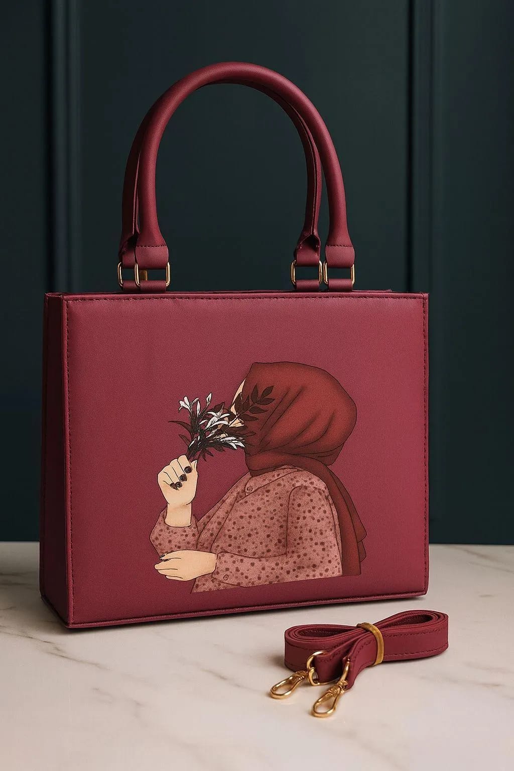 Classic Canvas Tote with Modern Printed Design