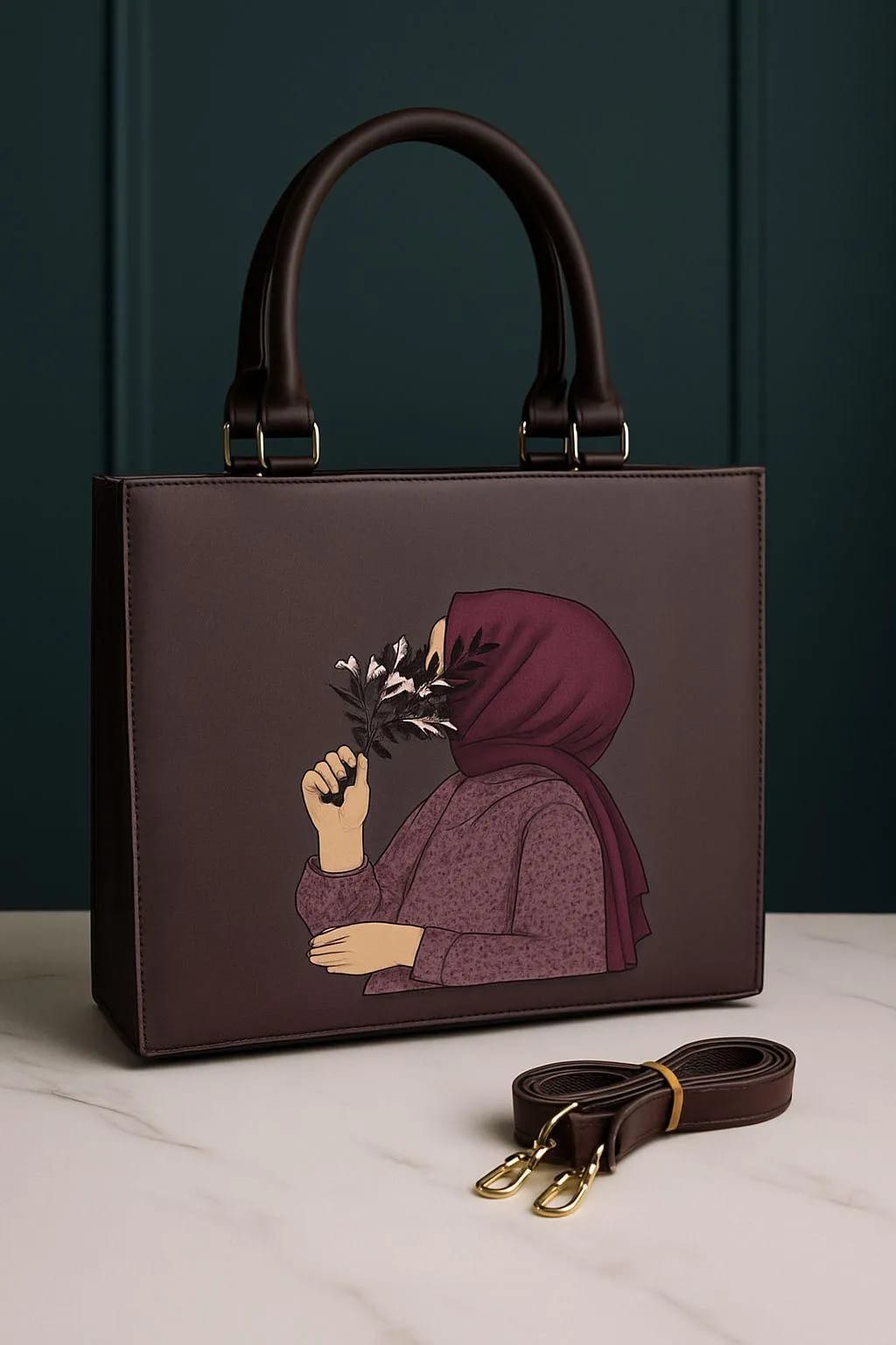 Classic Canvas Tote with Modern Printed Design